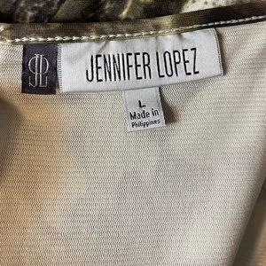 Large Jennifer Lopez Green Neutral Dress